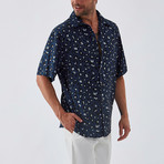 Leo Button Down Shirt // Navy (XL)