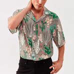 Cactus Resort Shirt // Beige (M)