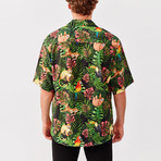 Jungle Button Down Shirt // Green (XL)