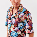 Floral Button Down Shirt // Multicolor (M)