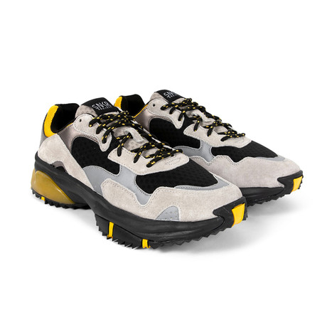 Prospect Park Sneaker // Gray + Black + Yellow (US: 7.5)