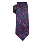 Marlon Handmade Silk Tie // Navy + Red