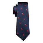 Fargo Handmade Silk Tie // Navy + Red