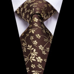 Cain Handmade Silk Tie // Brown