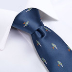 Charlie Handmade Silk Tie // Slate Blue