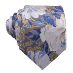 Van Gogh Handmade Silk Tie // Blue + White