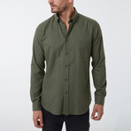 Ald Button Up Shirt // Dark Green (X-Large)