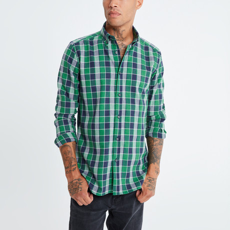 Archard Button Up Shirt // Green (XS)