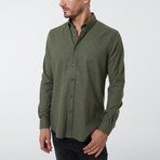 Ald Button Up Shirt // Dark Green (X-Large)