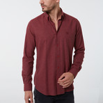Ald Button Up Shirt // Bordeaux (3X-Large)