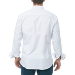 Warriors & Scholars // Everyday Long-Sleeve Button Down Shirt // White (S)