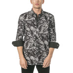 Warriors & Scholars // Jeremy Long-Sleeve Woven Shirt // Black (XL)