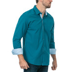Warriors & Scholars // Porter Long-Sleeve Button Down Shirt // Blue (S)