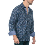 Warriors & Scholars // Magnum Long-Sleeve Button Down Shirt // Blue (XL)
