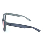 Unisex 0924 Sunglasses // Gray + Purple Blue Mirror