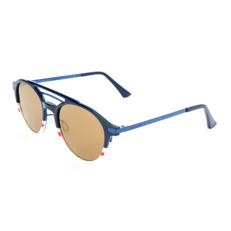 Unisex R1 I-Niki 0450 Sunglasses // Glossy Blue + Brown