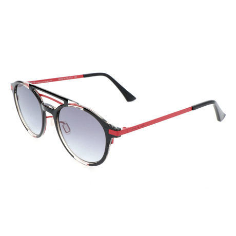 Unisex R1 I-Niki 0450 Sunglasses // Black + Glossy Red