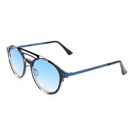 Unisex R1 I-Niki 0450 Sunglasses // Black + Glossy Blue