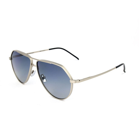 Men's I-Dominique 05252 Sunglasses // Silver + Blue