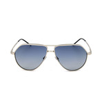Men's I-Dominique 05252 Sunglasses // Silver + Blue