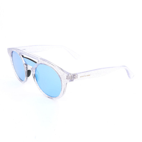 Unisex I-Milvio 0932 Sunglasses // Glossy Crystal Glitter + Blue