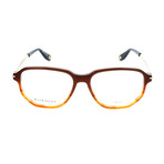 Givenchy // Men's Rectangle GV-0079-KVI Optical Frames // Striped Brown