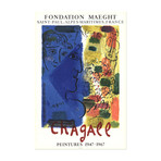Marc Chagall // Le Visage Bleu // 1967 Lithograph