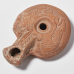 Ancient Egyptian Ceramic Frog Lamp