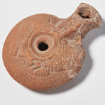 Ancient Egyptian Ceramic Frog Lamp