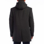 Hamptons Overcoat // Black (Small)