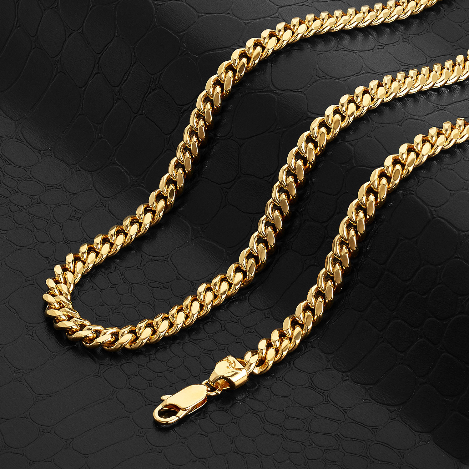 Classic Cuban Link Chain Necklace // 10mm // 14k Gold Plated (20 ...