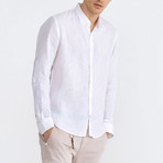 Florence Linen Button-Up // White (S)