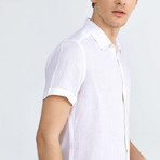 Canne Linen Short Sleeve // White (XL)
