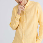 Florence Linen Button-Up // Yellow (S)