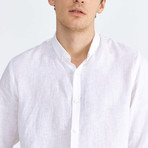 Florence Linen Button-Up // White (XL)