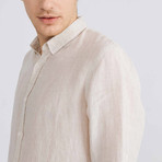 Florence Linen Button-Up // Natural (S)