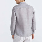 Scarlet Linen Button-Up // Gray (XL)