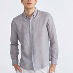 Scarlet Linen Button-Up // Gray (S)