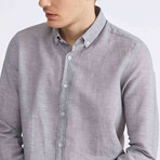 Scarlet Linen Button-Up // Gray (XL)