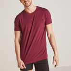 O Collar T-Shirt // Claret Red (M)
