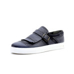 Christian Low Top Sneakers + Buckle // Blue (Euro: 43)
