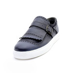 Christian Low Top Sneakers + Buckle // Blue (Euro: 43)