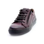 Oliver Low Top Sneakers + Zipper // Burgundy (Euro: 44)