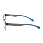 Unisex 0872 Optical Frames // Matte Black + Blue Ruthenium