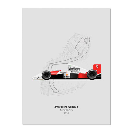 The Legend and his Circuit // MP4/5 Senna Monaco