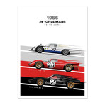 The Endurance Trio // 908/8 LH vs GT40 vs 330 P3 Motorsport Poster