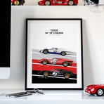 The Endurance Trio // 908/8 LH vs GT40 vs 330 P3 Motorsport Poster