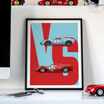 The Ultimate Endurance Rivalry // GT40 vs 330P3 Motorsport Poster