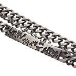Stainless Steel Double Wrap Chain Terra Bracelet // Silver