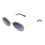 Unisex AOM015 Sunglasses // Gold + Dark Gray